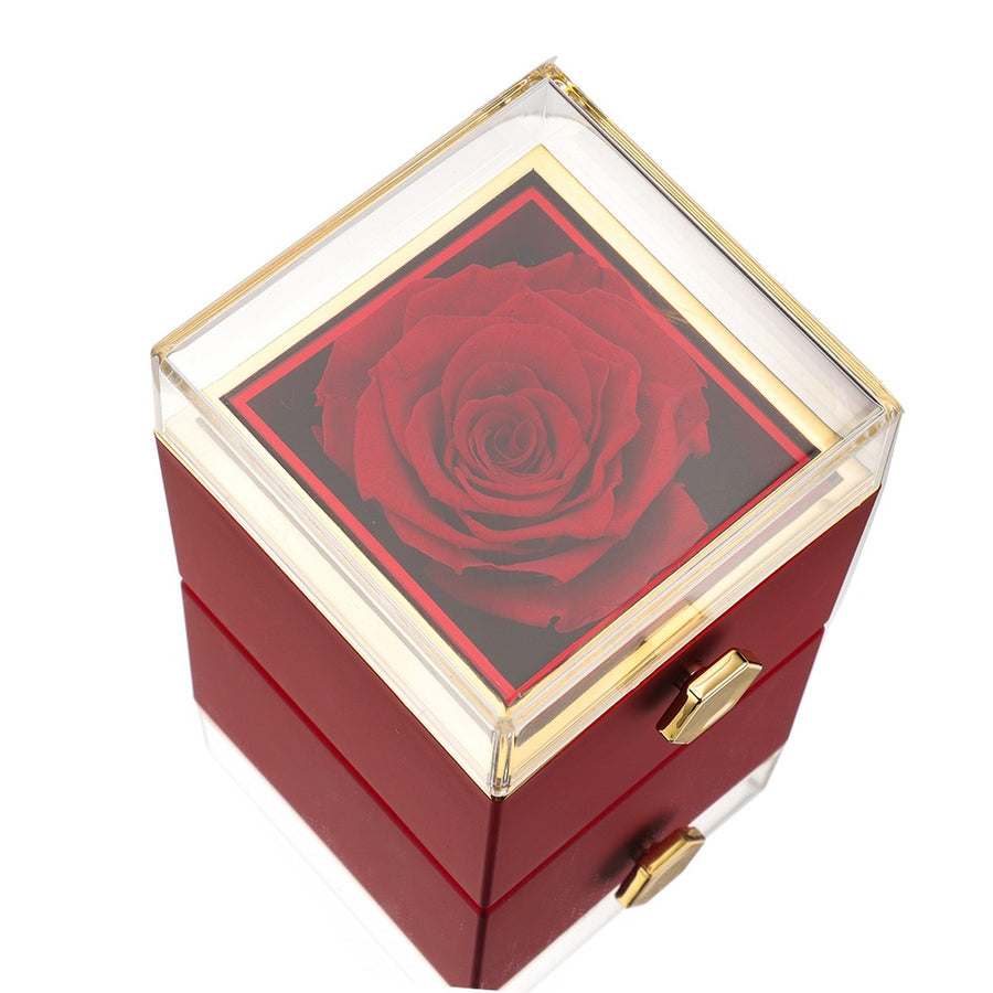 CAIXA ROSA ETERNA - C/ COLAR PERSONALIZADO