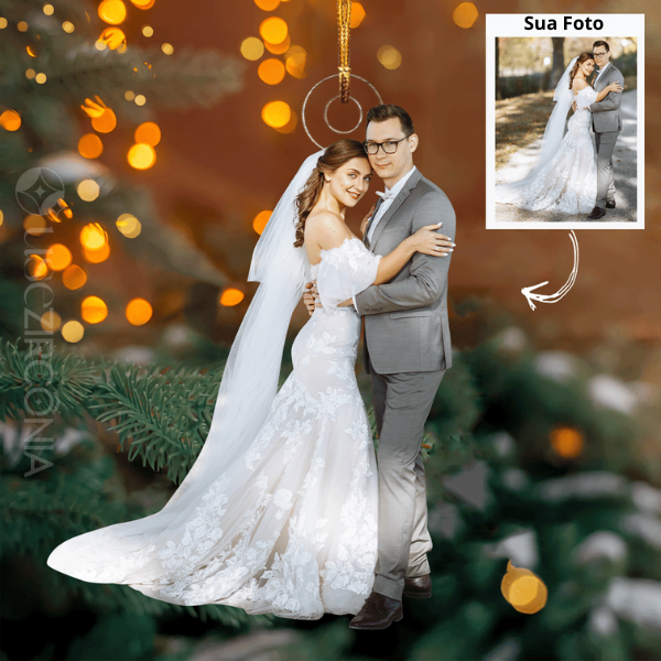 Para sempre nós - Enfeite de Acrílico com foto personalizada - Compre 2 e Leve 3 + Frete Grátis