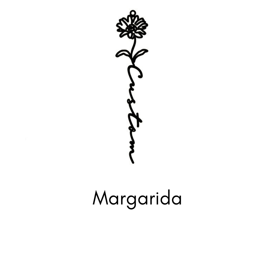 Colar de Flor Personalizado -