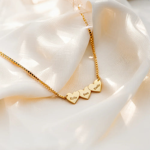 Colar Coração "Amor Gravado" – Personalizado com o Nome que Ela Mais Ama