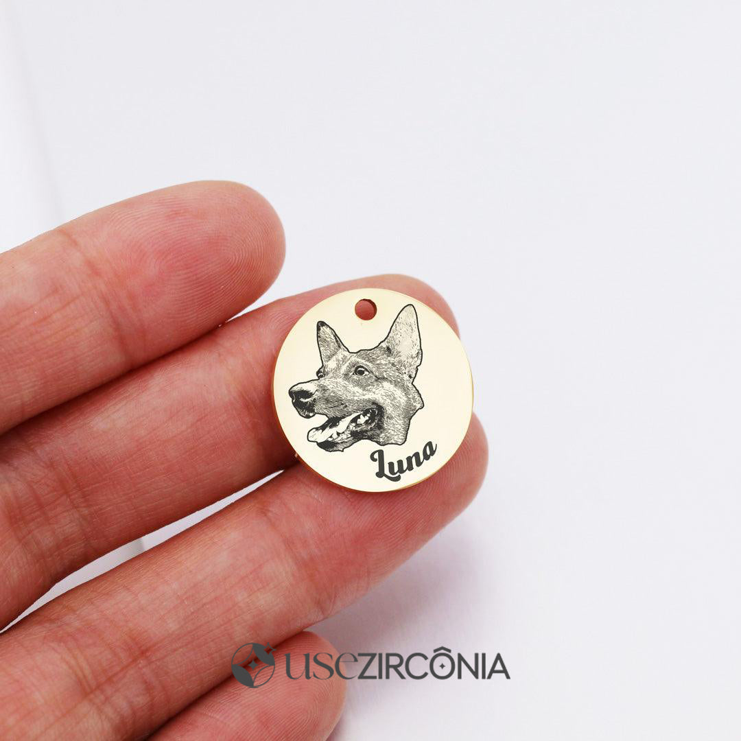 Colar Personalizado com Foto do Seu Pet - Um Retrato para Eternizar