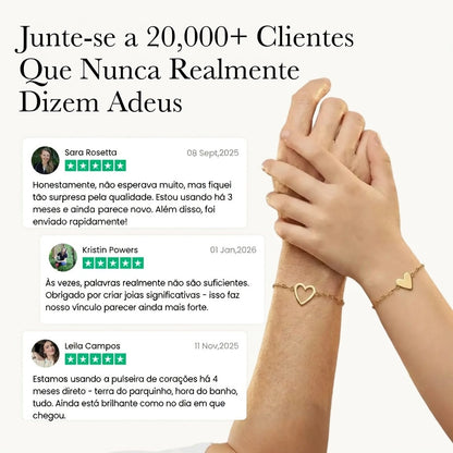 Pulseiras Coração Conectado – Mãe & Filha