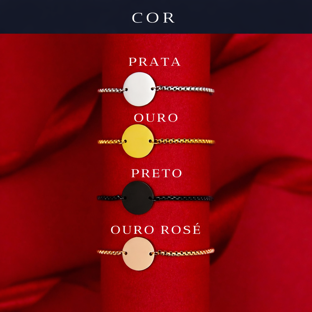 ✨ Pulseira Medalha Personalizada – Um Detalhe Que Conta Sua História