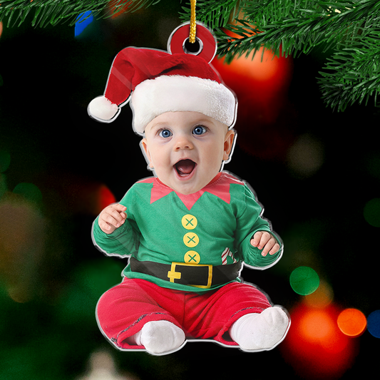 Foto personalizada O milagre da vida - Ornamento personalizado para a família - Compre 2 e Leve 3 + Frete Grátis