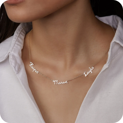 Colar Personalizado com Nomes | Amor Que Se Carrega no Peito