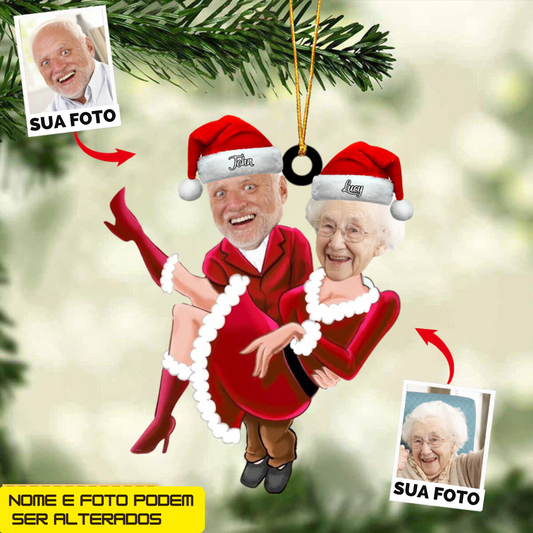 Enfeite de acrílico personalizado para casal, presente perfeito para casal