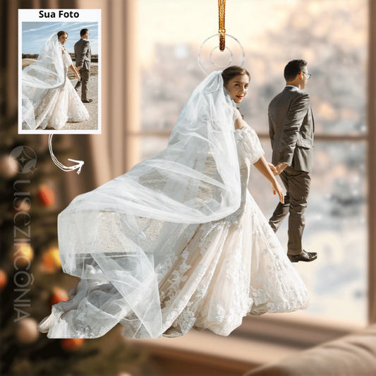 Para sempre nós - Enfeite de Acrílico com foto personalizada - Compre 2 e Leve 3 + Frete Grátis