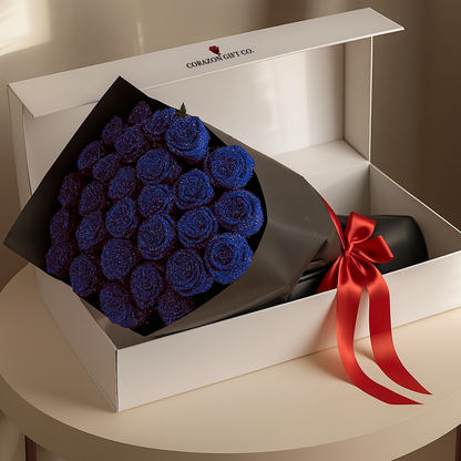 Buquê de rosas com glitter