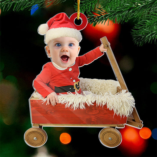 Enfeite Personalizado para Arvore de Natal com Foto - Um Natal Divertido