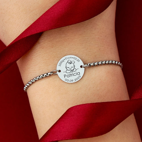 ✨ Pulseira Medalha Personalizada – Um Detalhe Que Conta Sua História