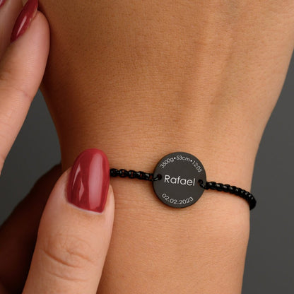 ✨ Pulseira Medalha Personalizada – Um Detalhe Que Conta Sua História