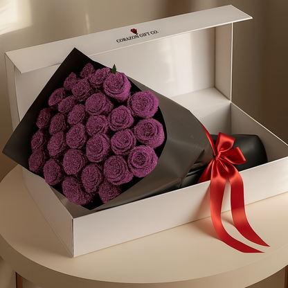 Buquê de rosas com glitter