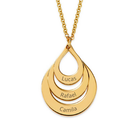 Colar Elos Personalizados - Presente Especial para as Mães