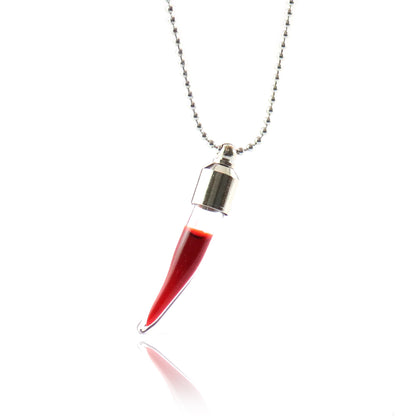 Colar Dente de Vampiro - Coloque Qualquer Líquido Dentro