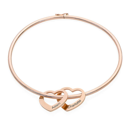Bracelete de Coração com Nome Personalizado - Frete Grátis
