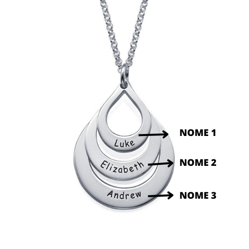 Colar Elos Personalizados - Presente Especial para as Mães