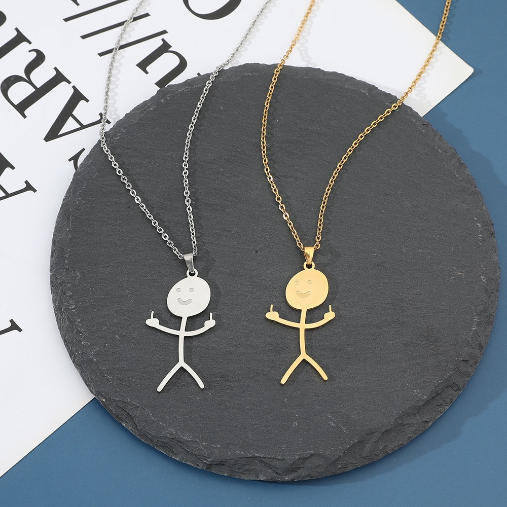 Colar "Não ligo para sua opnião" - Frete Grátis